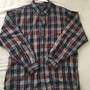 Pendleton XL 100% wool plaid flannel